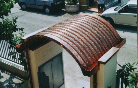 Tettoia in Rame