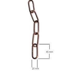 Catena rame a maglia ovale