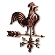 Galletto banderuola rame lucido