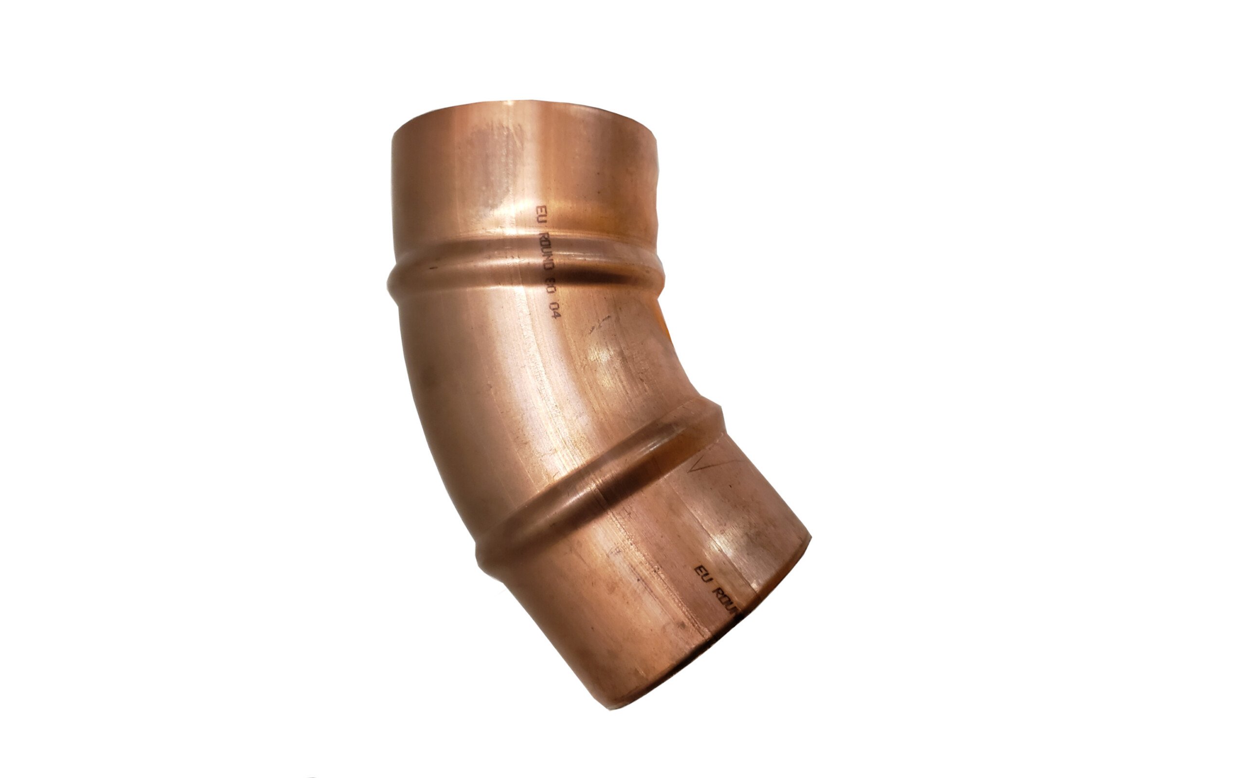 Curva tubo pluviale a settori 50° rame - immagine 2