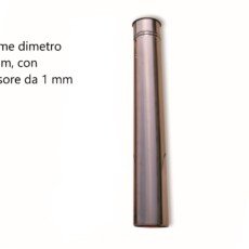Terminale pluviale lungo diametro 80 dritto